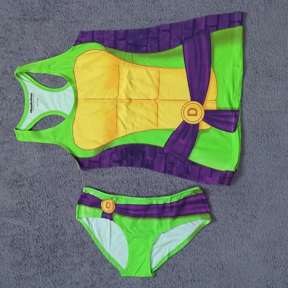 Nickelodeon Donatello Teenage Mutant Ninja Turtles Tank Top and Panty Set (New) - Picture 1 of 16